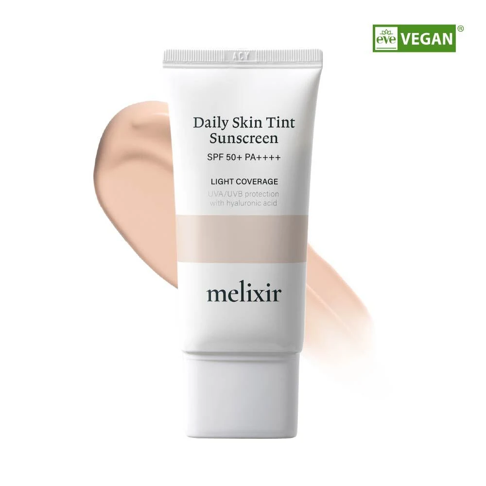 melixir Daily Skin Tint Sunscreen SPF50+ #21 Light Rosy