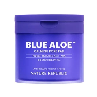 NATURE REPUBLIC Blue Aloe Calming Pore Toner Pads product image