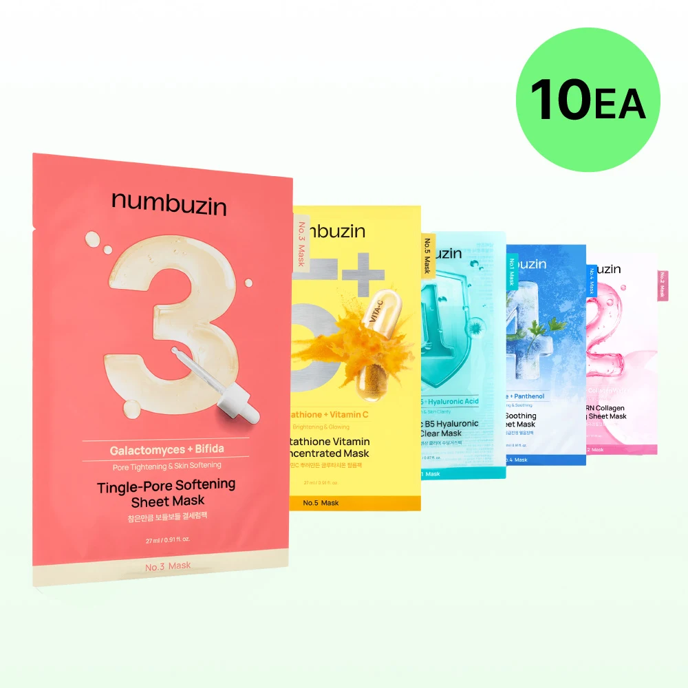 numbuzin Sheet Mask 10-Pack