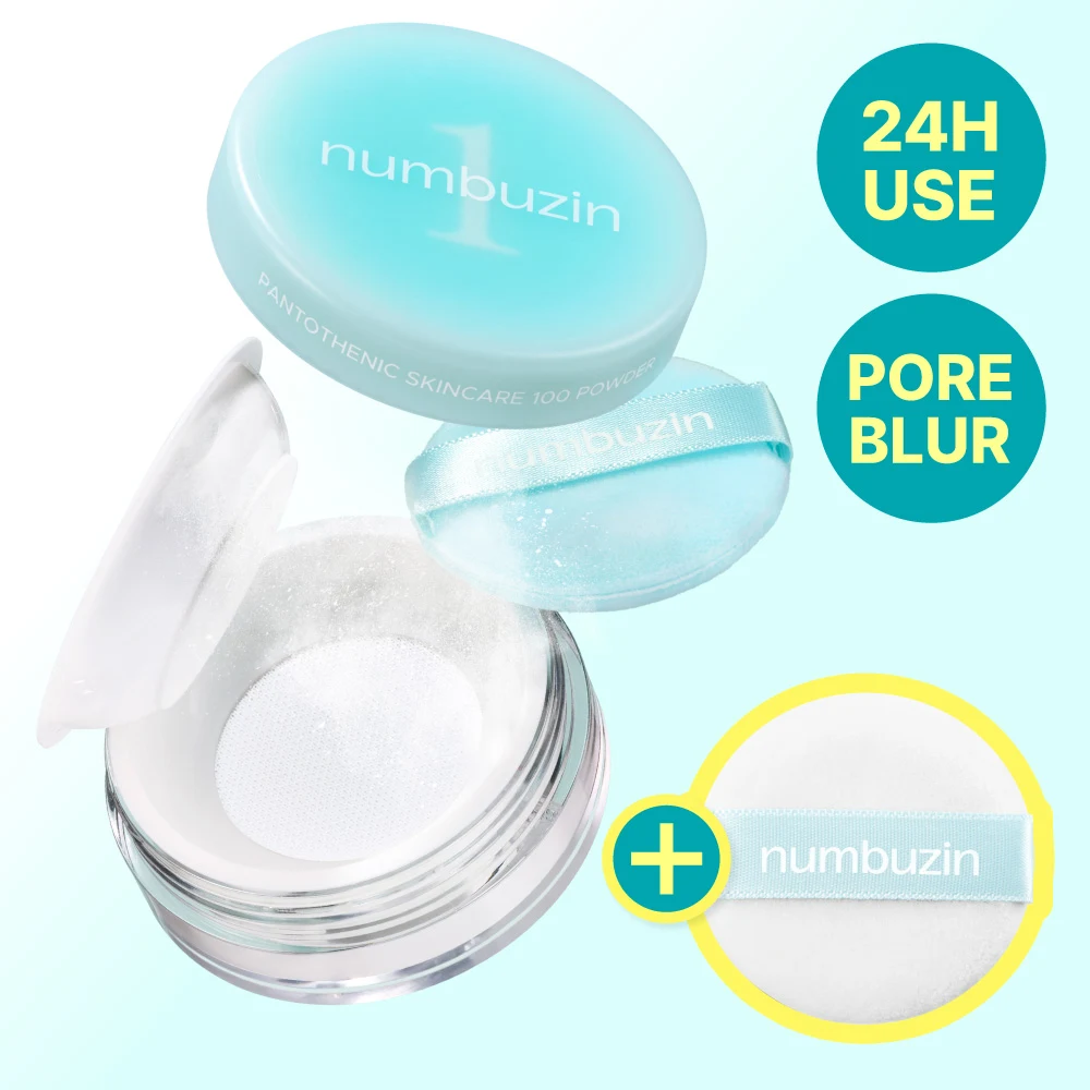 numbuzin Pantothenic Skincare 100 Blur Powder with Puff