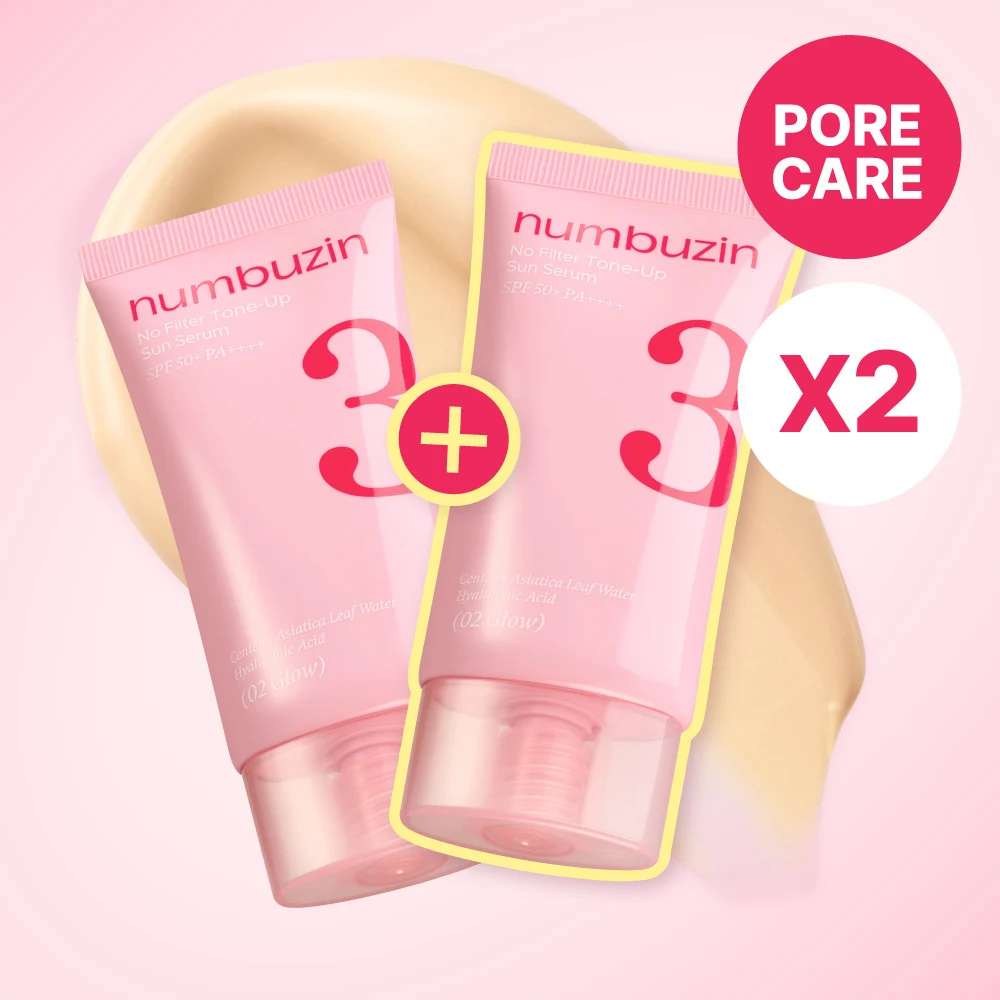 numbuzin Porcelain Base-Skip Tone-Up Beige Glow Pack