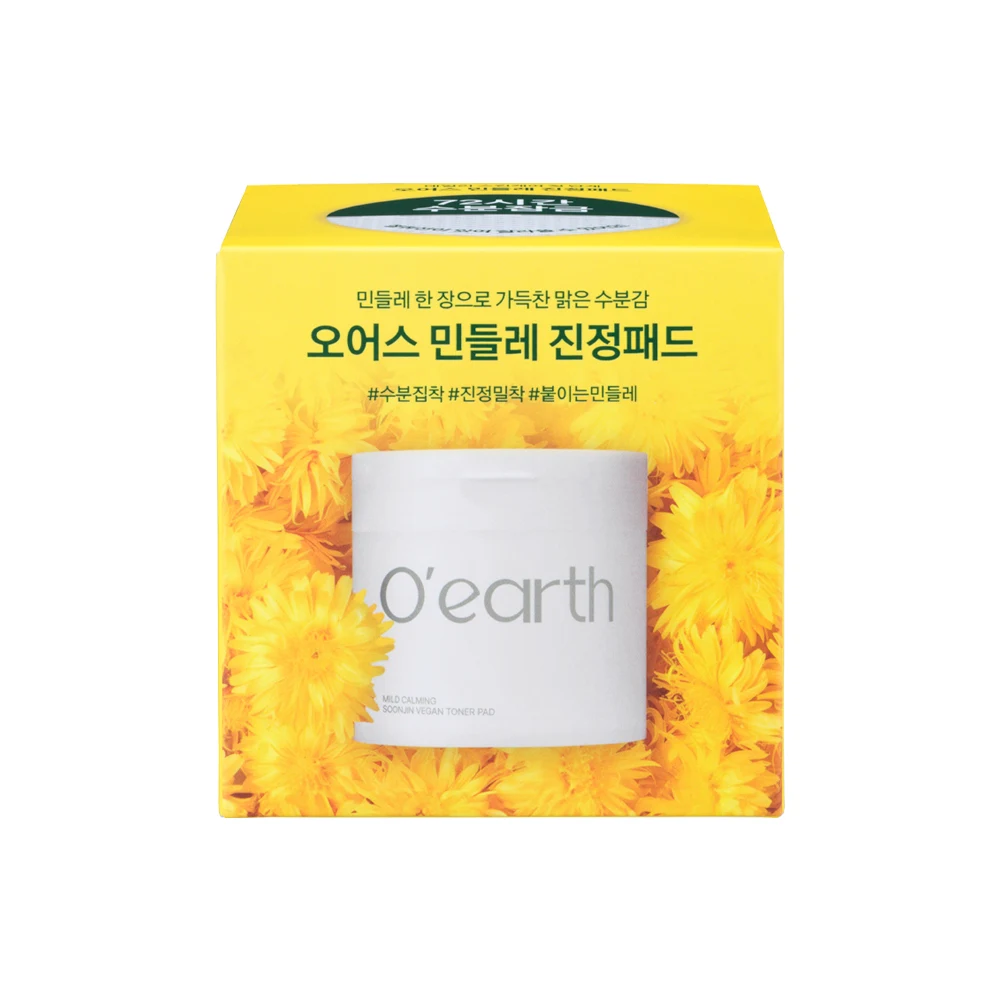 o'earth Mild Calming Soonjin Vegan Toner Pads product image
