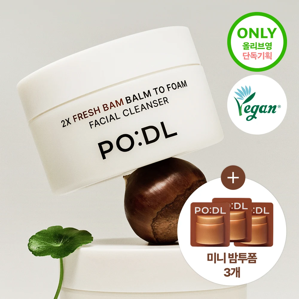PODL 2X Fresh Bam Balm-to-Foam Facial Cleanser product image