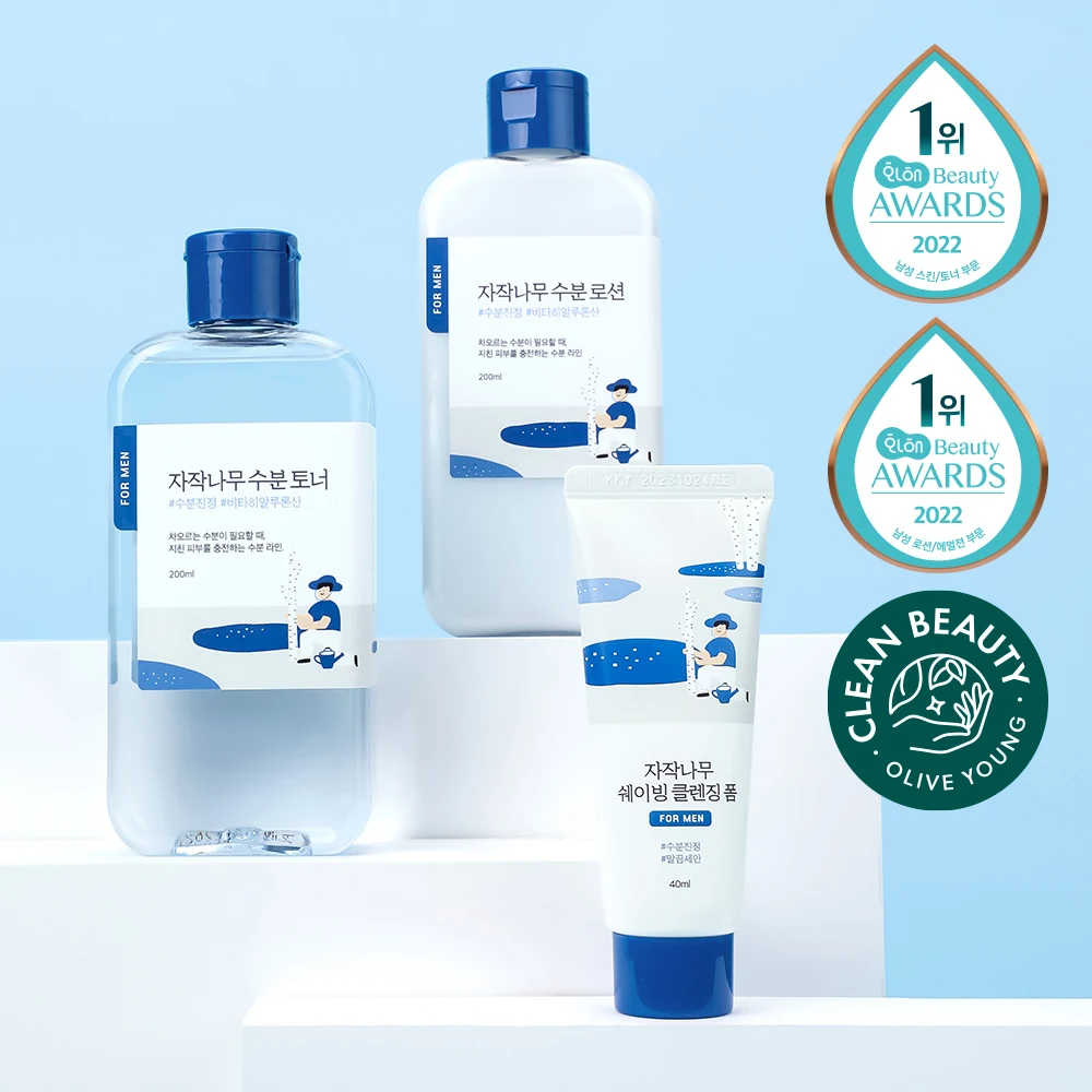 Round Lab Men's Birch Juice Toner and Lotion with Shaving Foam product image