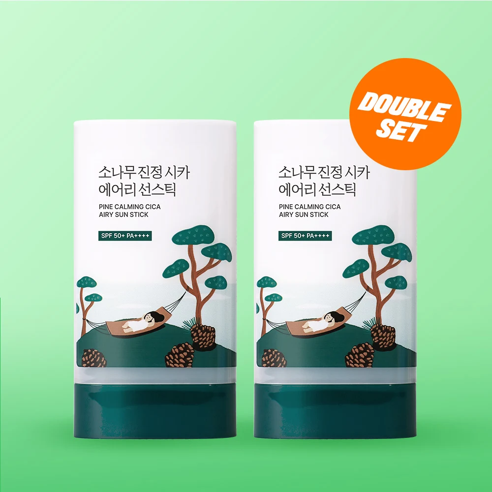 Round Lab Pine Calming Cica Airy Sun Stick Duo product image