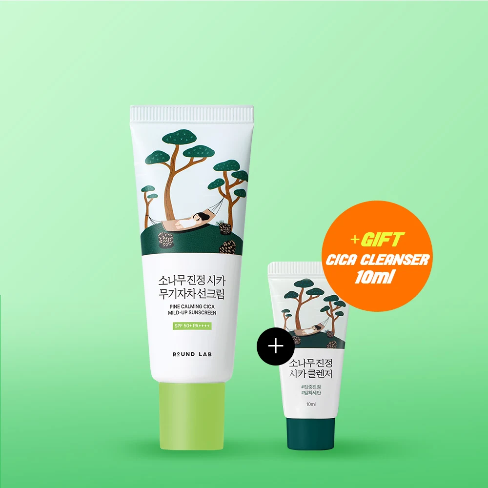Round Lab Pine Calming Cica Mild-Up Sunscreen with Pine Cleanser product image