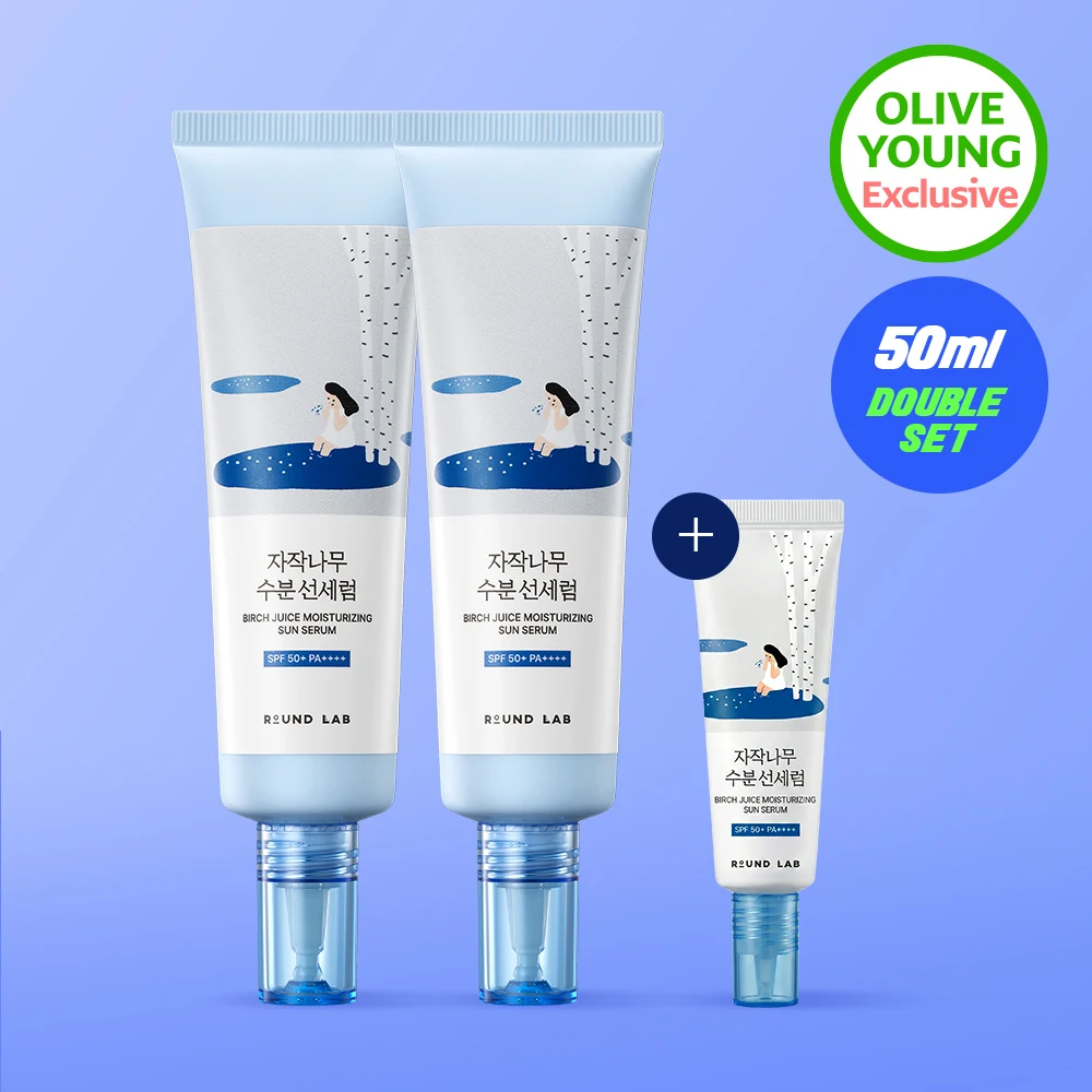 Round Lab Birch Juice Moisturizing Sun Serum Duo with Mini product image