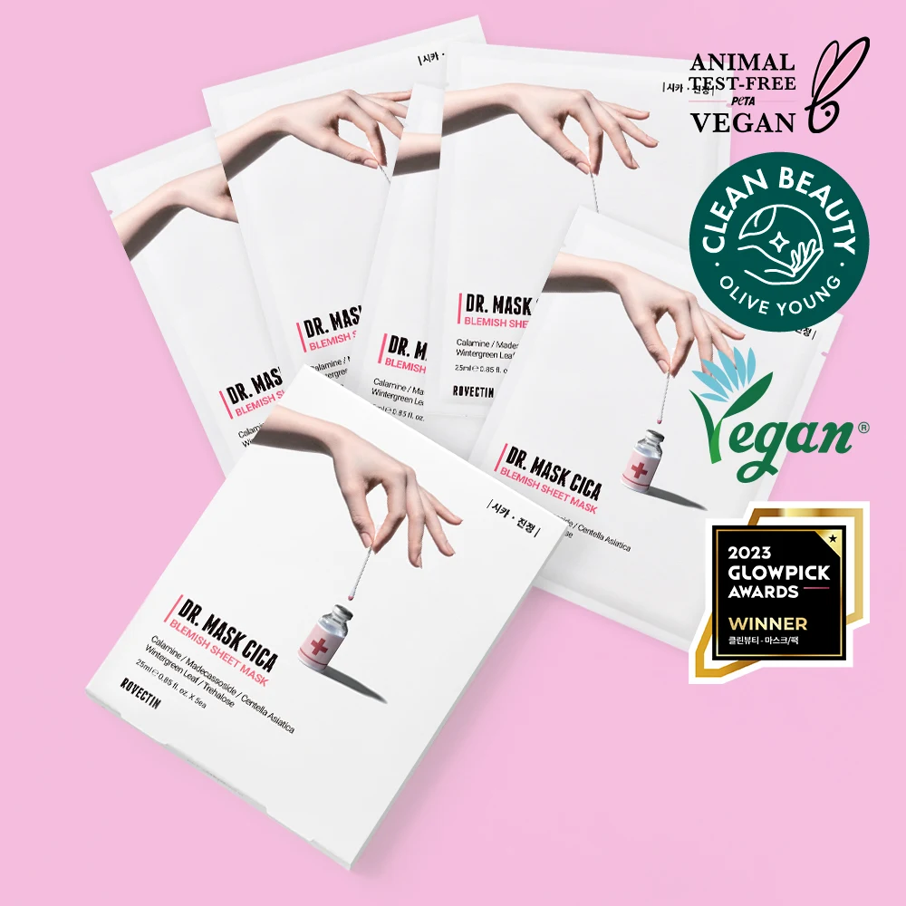 Rovectin Dr. Mask Cica Sheet Mask 5-Pack product image