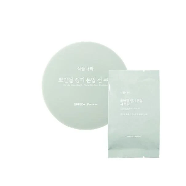 Shingmulnara White Rice Bright Tone-Up Sun Cushion in 04 Green product image