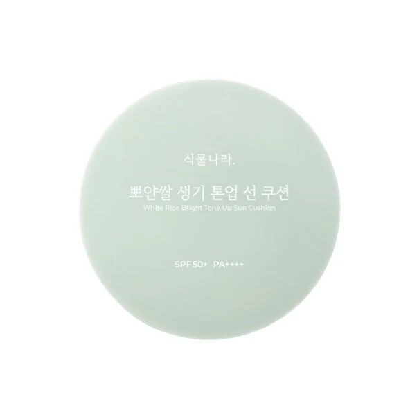 Shingmulnara White Rice Bright Tone Up Sun Cushion 04 Fresh Green