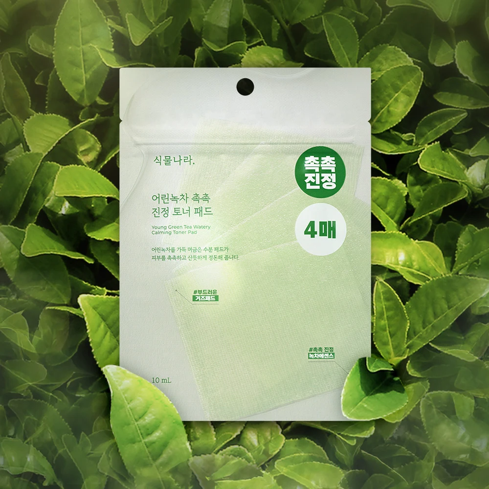 Shingmulnara Young Green Tea Watery Calming Toner Pads, 4 ct product image