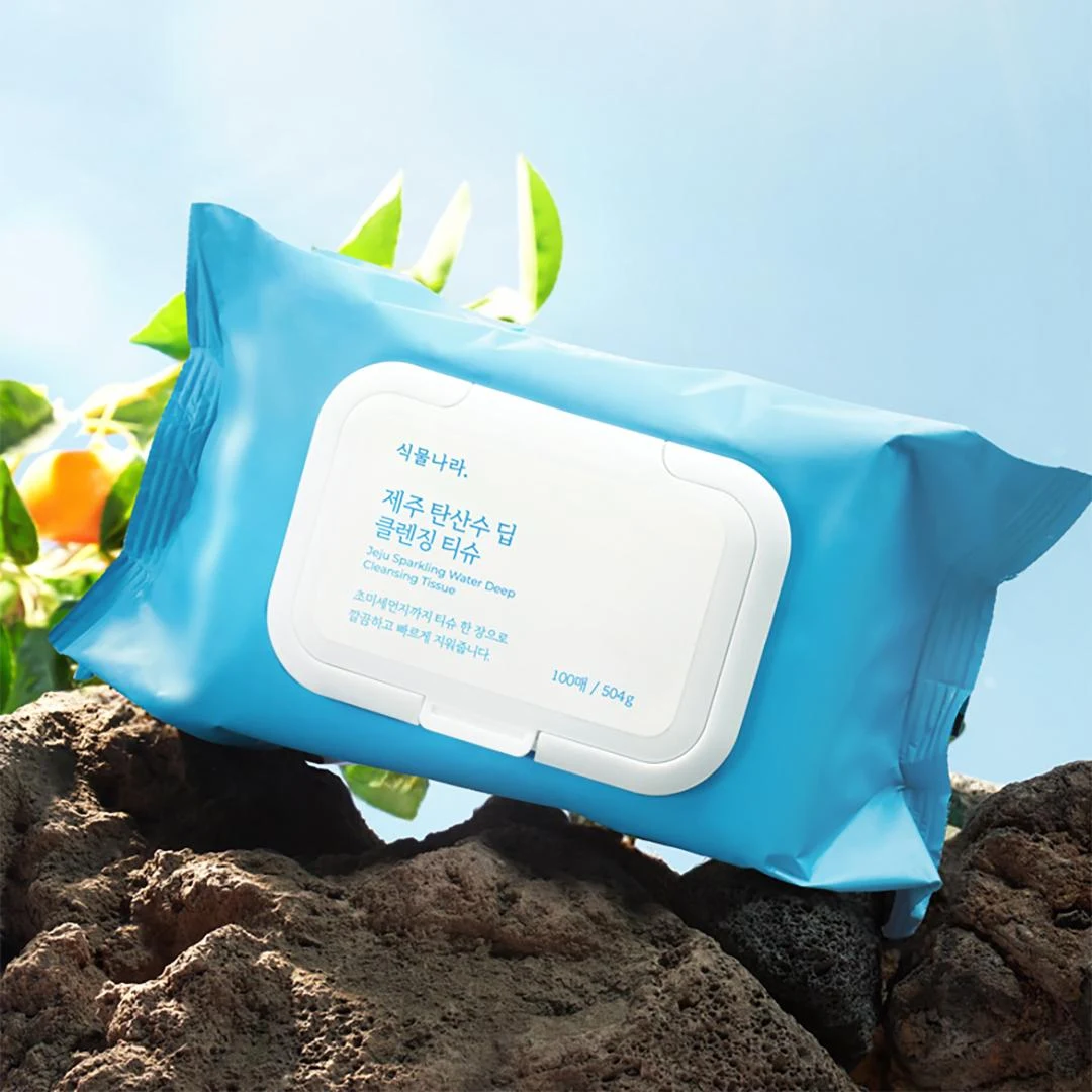 Shingmulnara Jeju Sparkling Water Quick & Deep Cleansing Tissues Pack