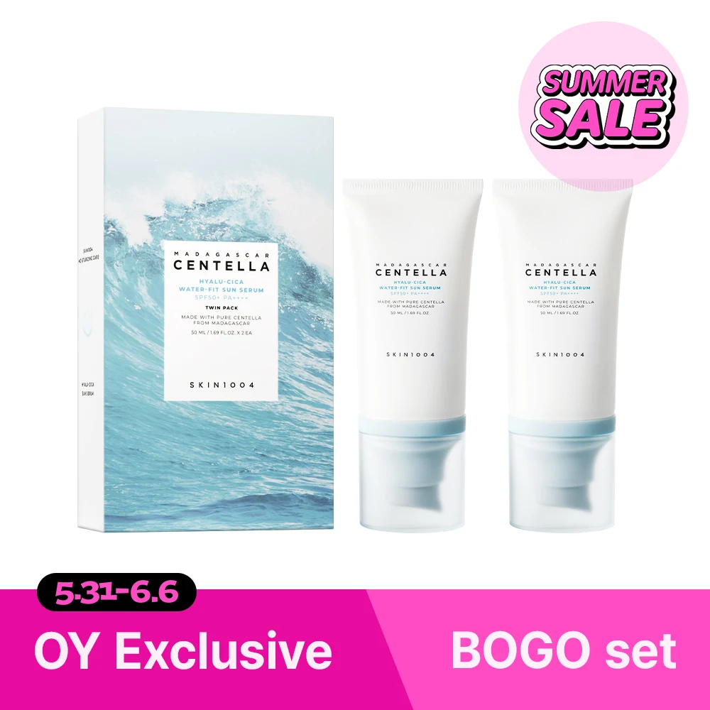 SKIN1004 Madagascar Centella Hyalu-Cica Water-Fit Sun Serum Twin Pack