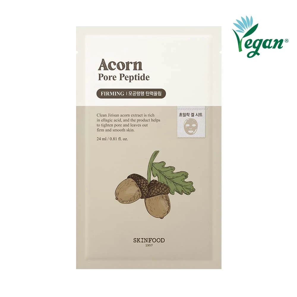 SKINFOOD Acorn Pore Peptide Sheet Mask