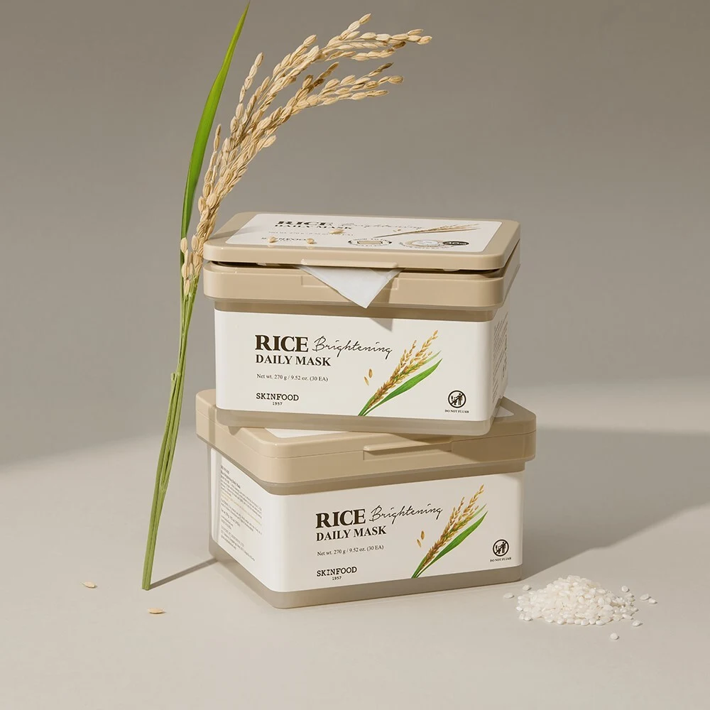SKINFOOD Rice Brightening Daily Mask, 30-Pack