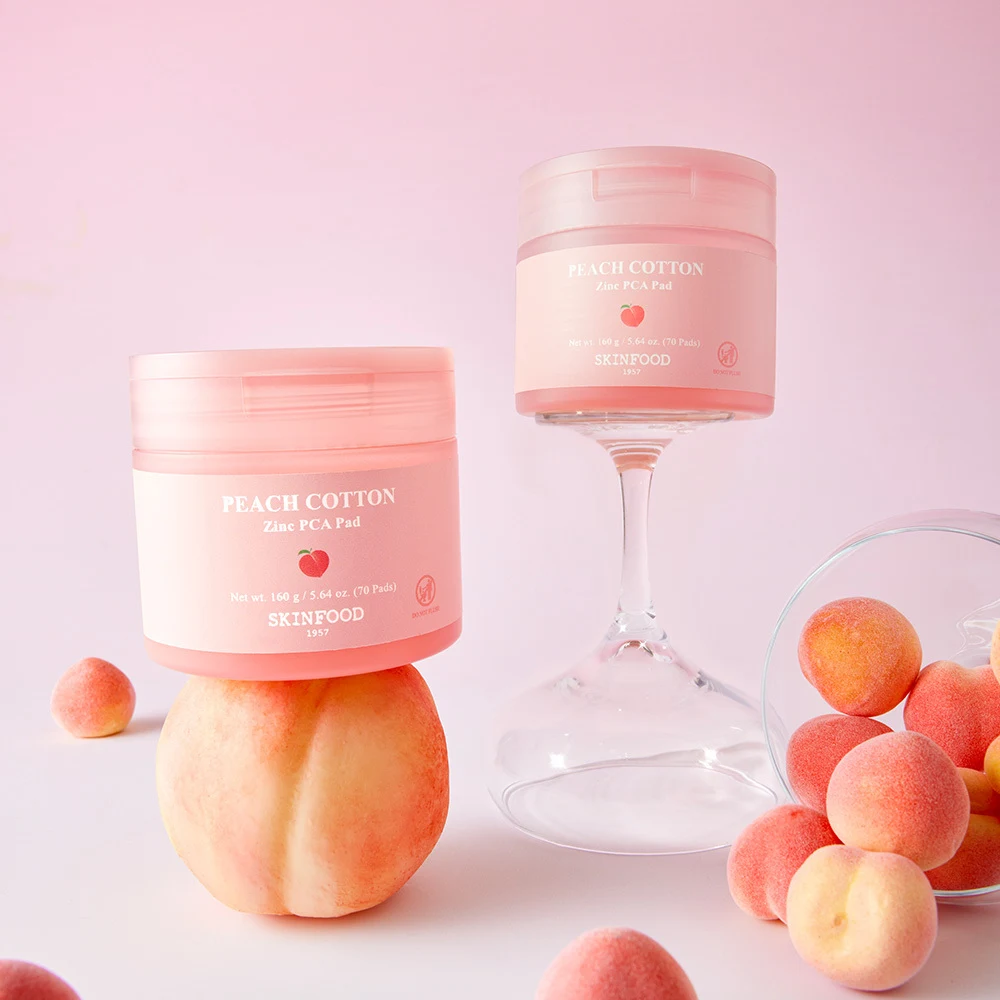 SKINFOOD Peach Cotton Zinc PCA Toner Pads