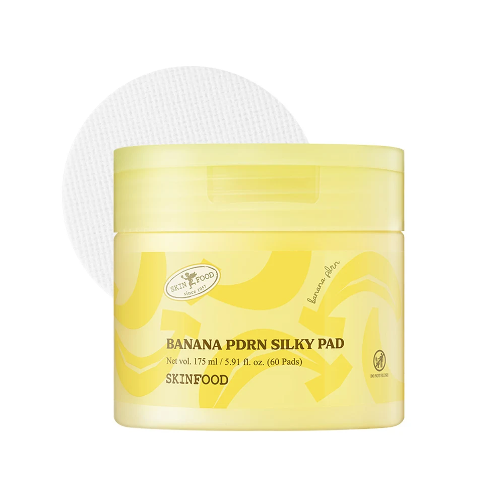 SKINFOOD Banana PDRN Silky Toner Pads