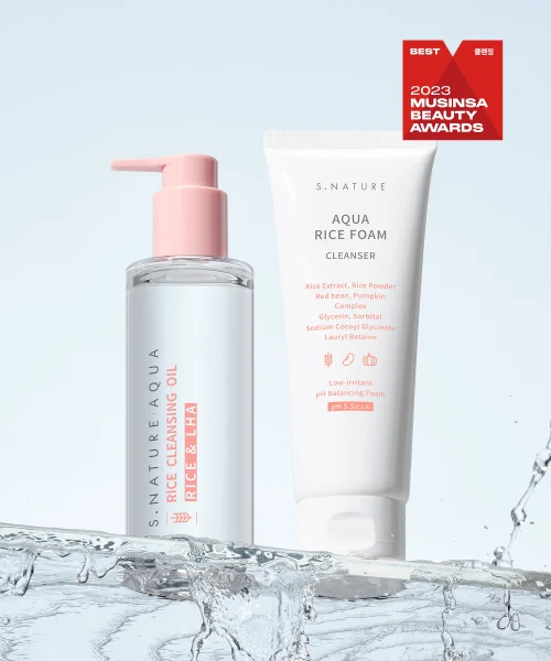 S.NATURE Aqua Rice Cleansing Oil and Gentle Foam product image
