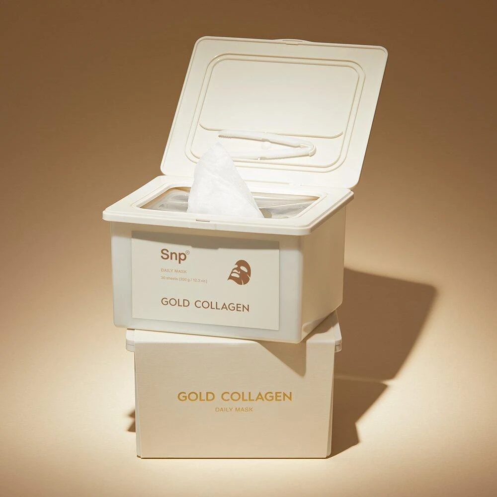 SNP Gold Collagen Daily Sheet Mask 30-Pack product image