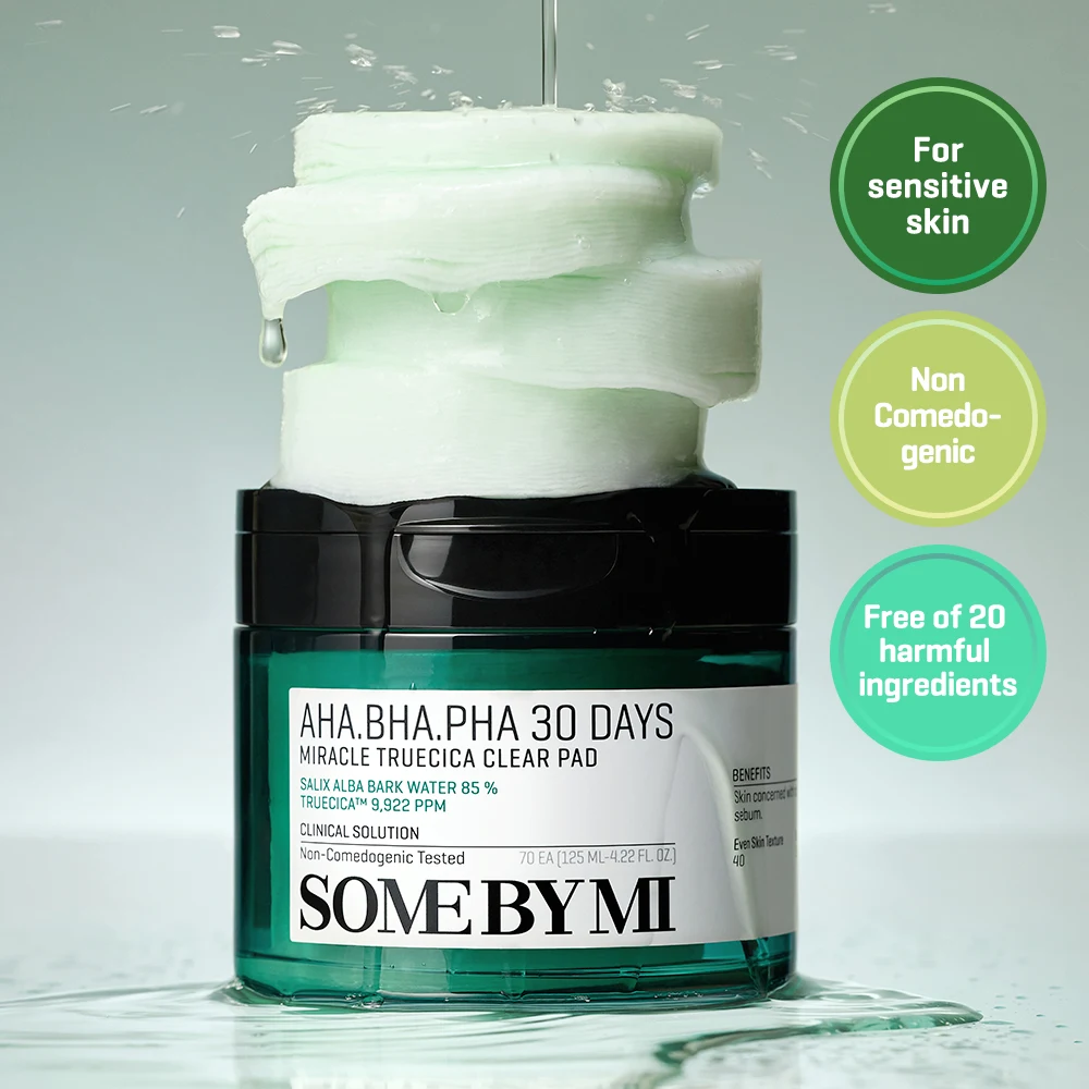 SOME BY MI AHA BHA PHA 30 Days Miracle True Cica Clear Pads