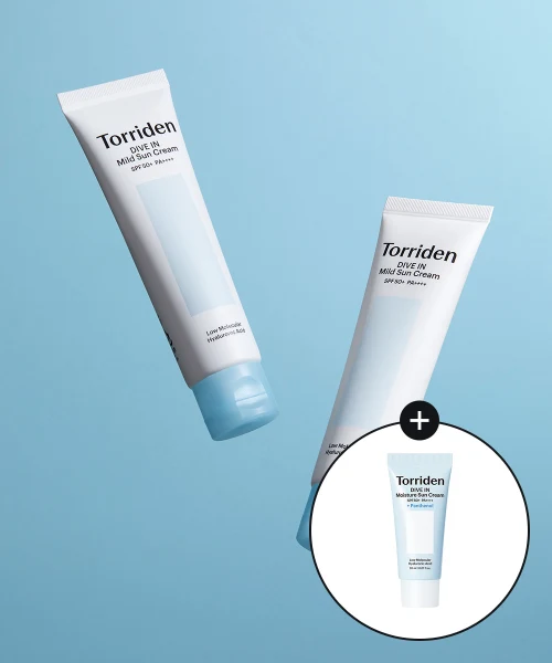 Torriden Dive-In Mineral Mild Sun Cream + Moisture Sun Cream