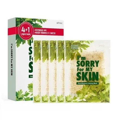 Ultru I'm Sorry For My Skin Real Mugwort Calming Sheet Mask