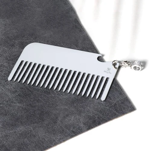 Valentino Rudy VRB1001-SV Portable Mini Stainless Steel Hair Comb product image