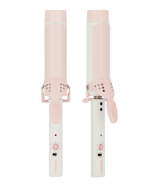 VODANA Glam Wave 40mm Curling Iron in Strawberry Cream with Treatment Gifts product image