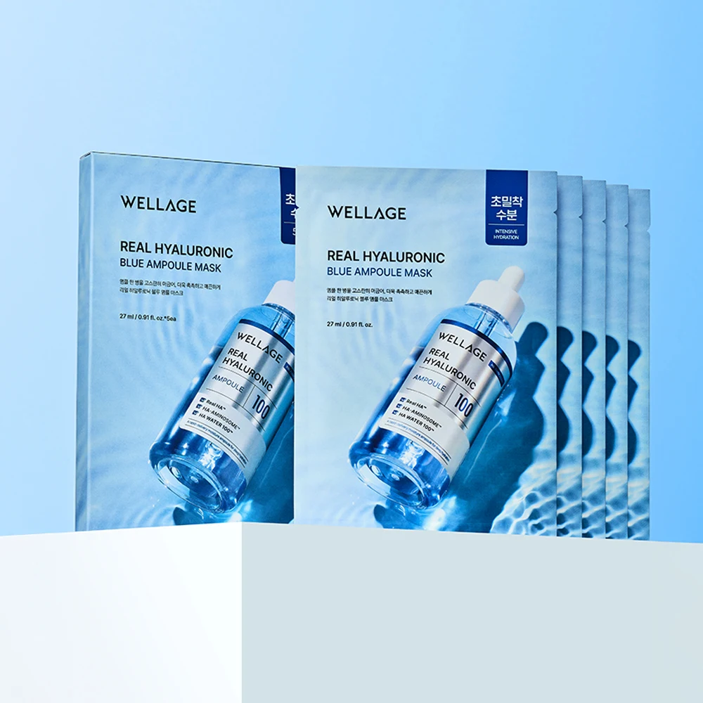 WELLAGE Real Hyaluronic Blue Ampoule Sheet Mask product image