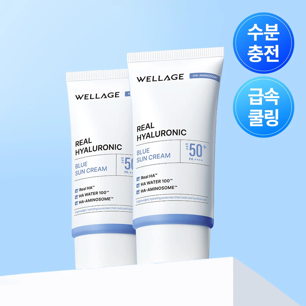 WELLAGE Real Hyaluronic Blue Sun Cream Duo product image