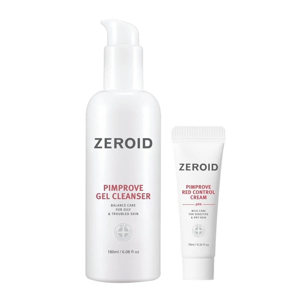 ZEROID Pimprove Gel Cleanser with Red Control Cream