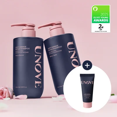 UNOVE Deep Damage Repair Shampoo (Sweet Breeze/Rosy Aura) product image